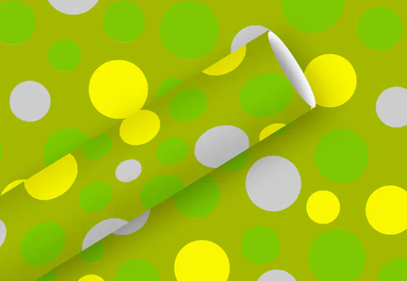 Geschenkpapier bunte Punkte 1,5 m