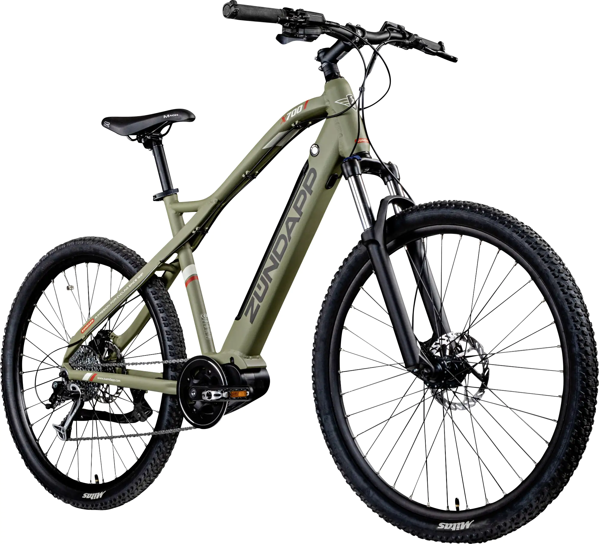 Zündapp E-Bike MTB X700 27,5 Zoll 9-Gang 504 Wh grün