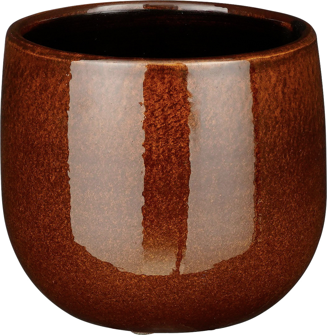 Mica Decorations Topf Pablo ceramic 12 x 14 cm braun