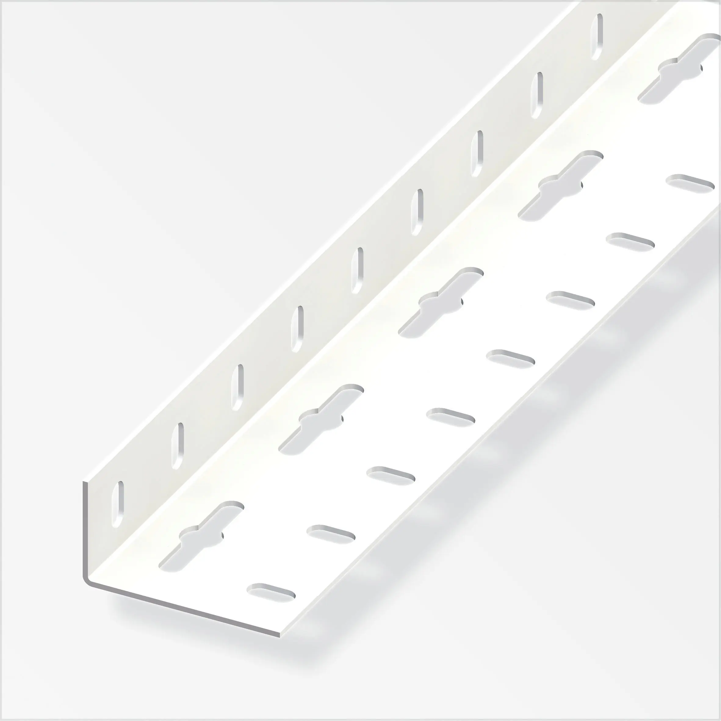 alfer Winkel 1 m, 23.5 x 43.5 mm Stahl beschichtet weiss