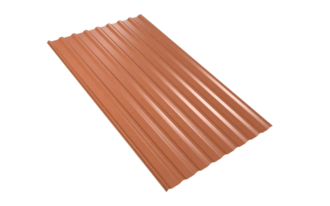 Weckman Trapezblech 200 x 110 cm 0,5 mm ziegelrot