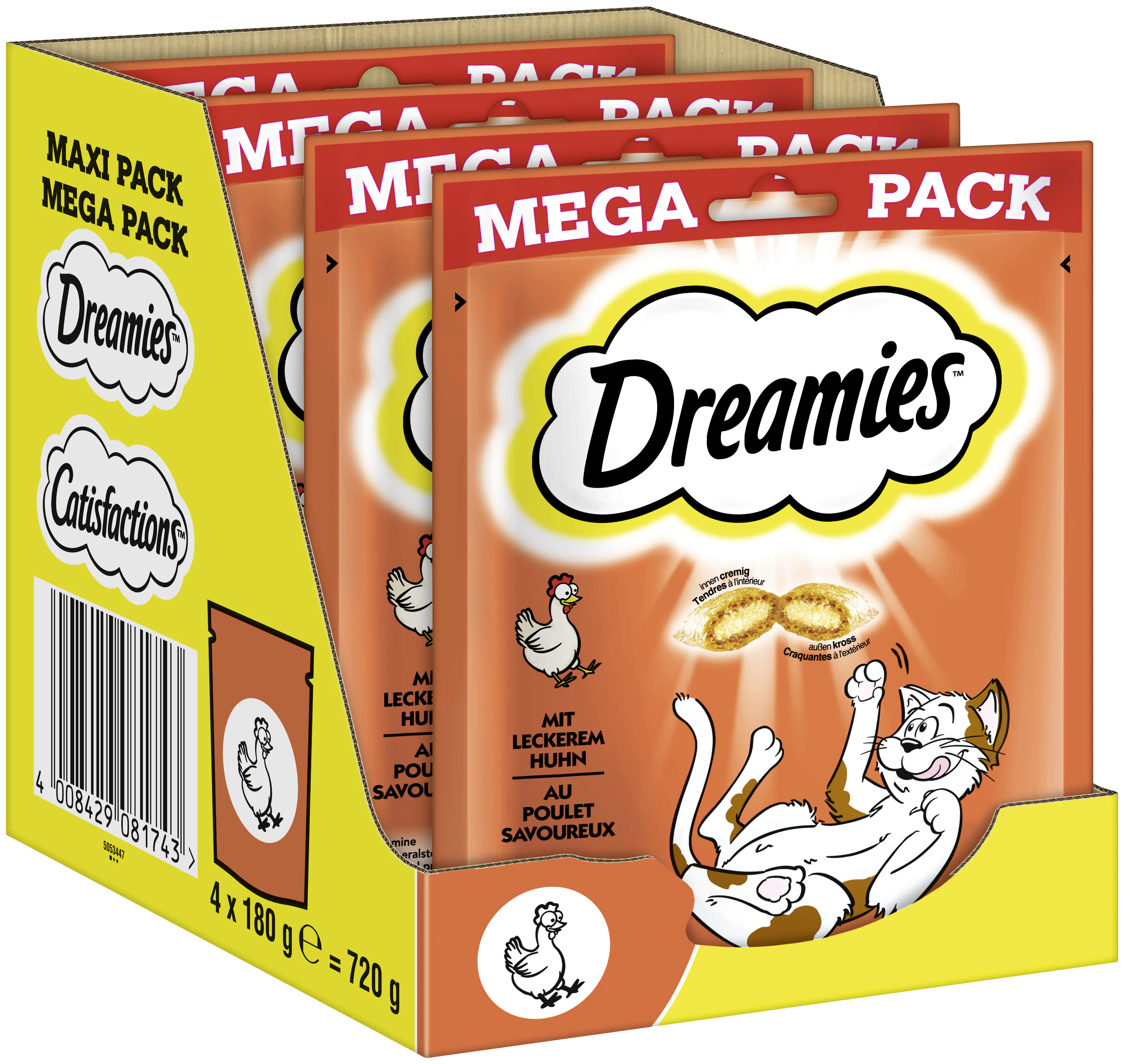 DREAMIES Katzensnack mit Huhn 180 g Mega Pack DREAMIES Katzensnack mit Huhn 180 g Mega Pack