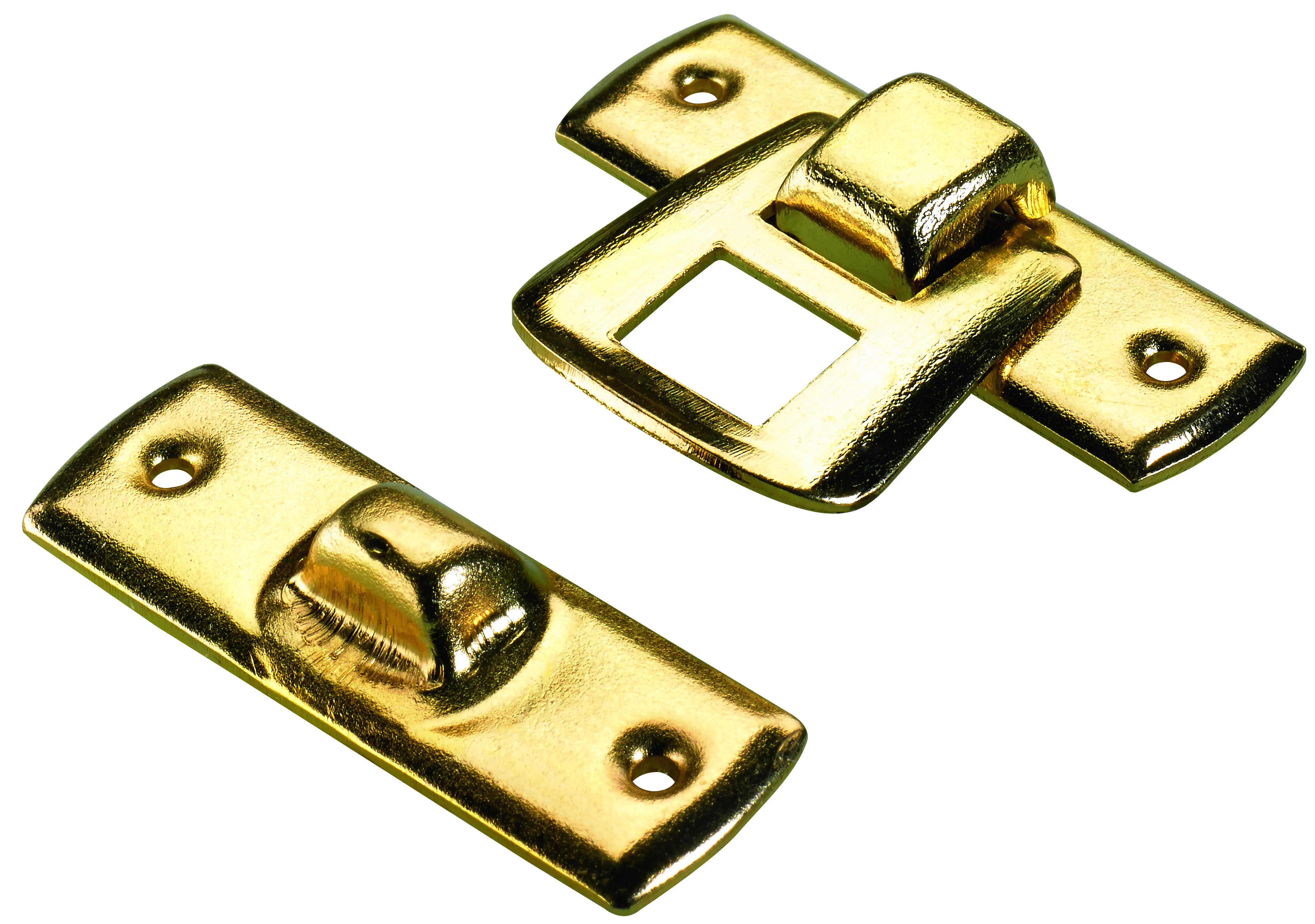 Hettich Schatullenverschluss Stahl, vermessingt, 20 x 30 mm, 1 Stück