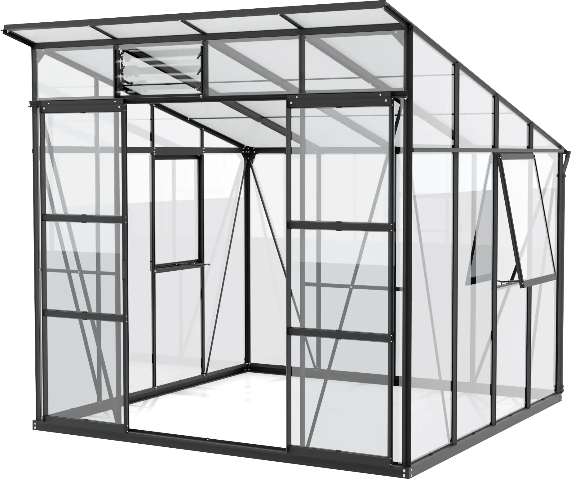 Vitavia Gewächshaus Freya 7600 254 x 254 cm 3 mm Sicherheitsglas Vitavia Gewächshaus Freya 7600 254 x 254 cm 3 mm Sicherheitsglas