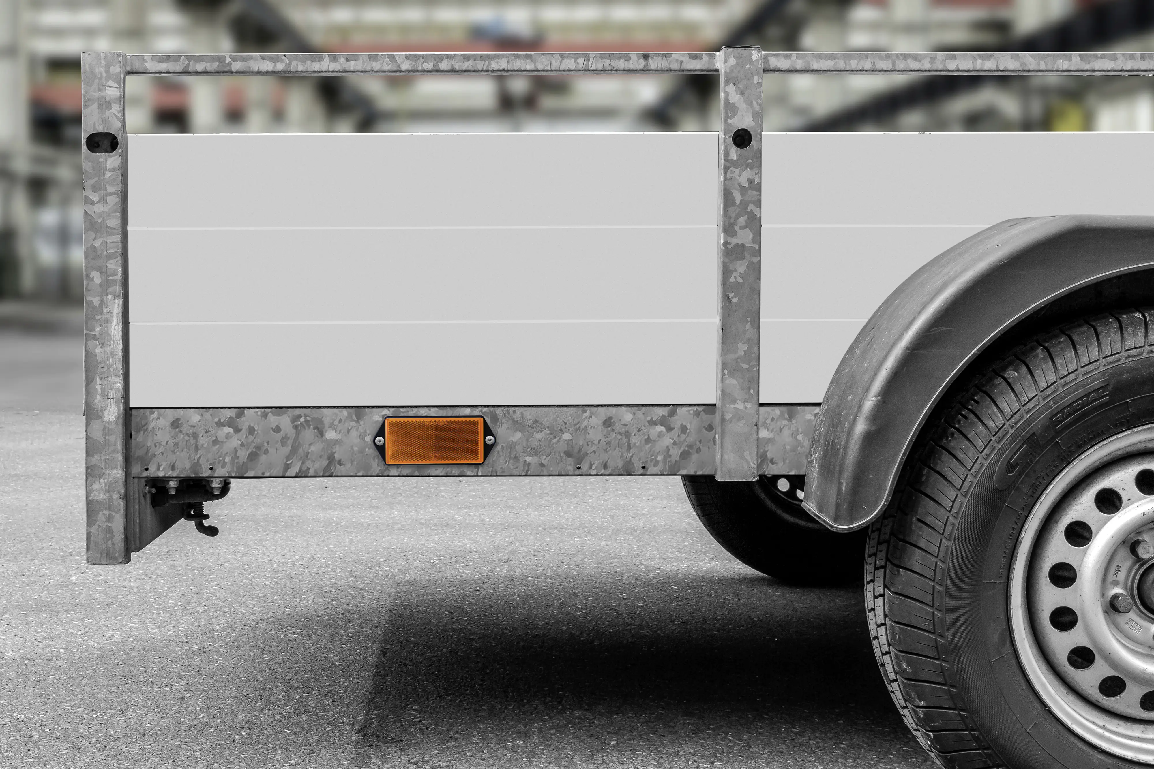 LAS Reflektor rechteckig orange 2 Stück