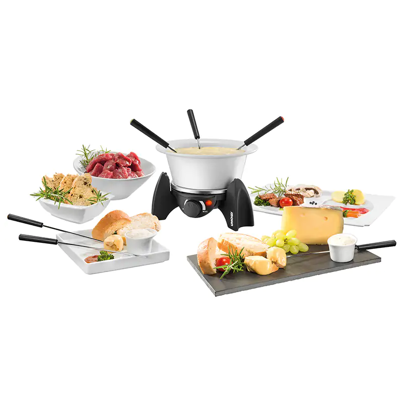 Unold Fondue-Set 48615 500 W, 6 Personen, Keramiktopf Unold Fondue-Set 48615 500 W, 6 Personen, Keramiktopf