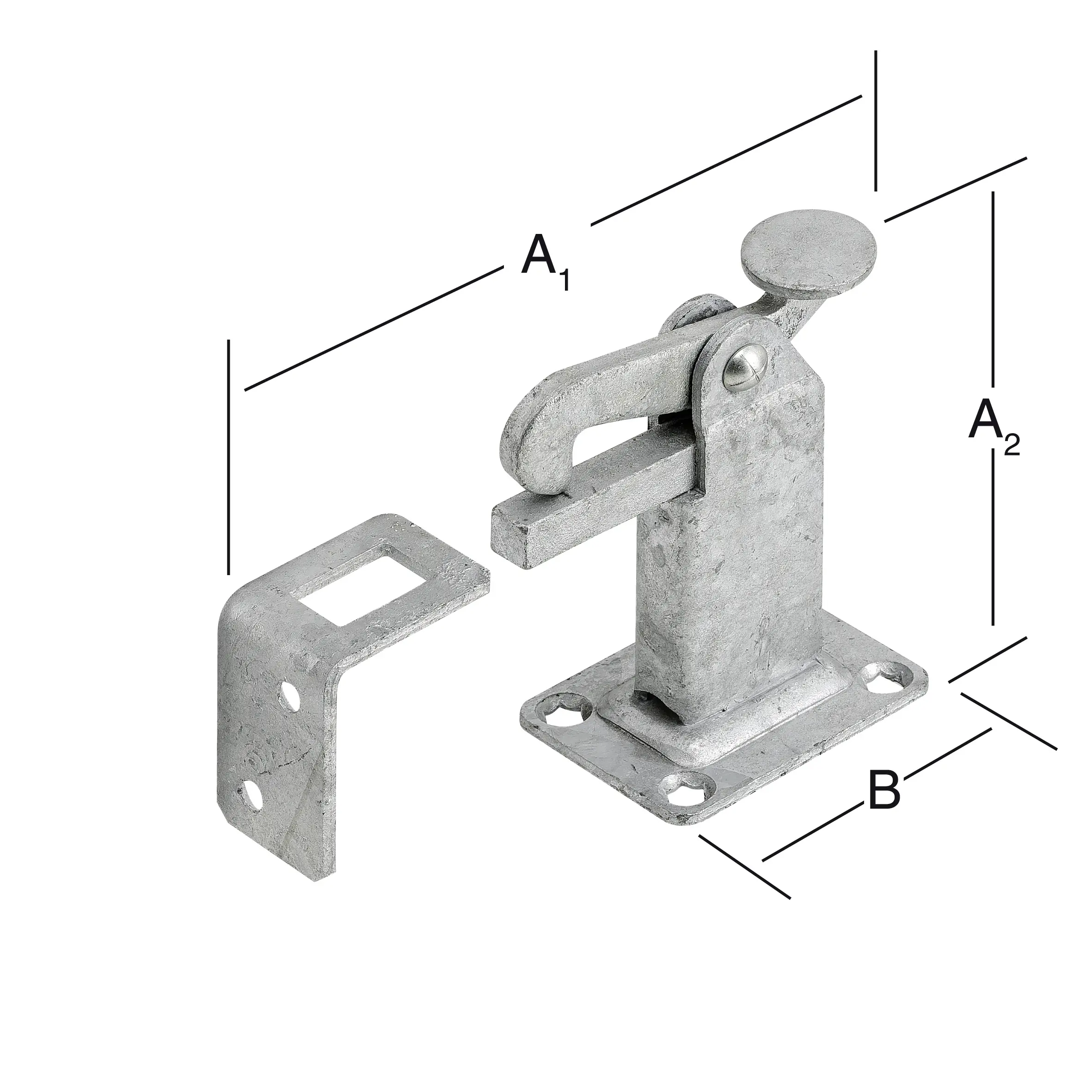 Vormann Torfeststeller feuerverzinkt 100/50 x 50 mm