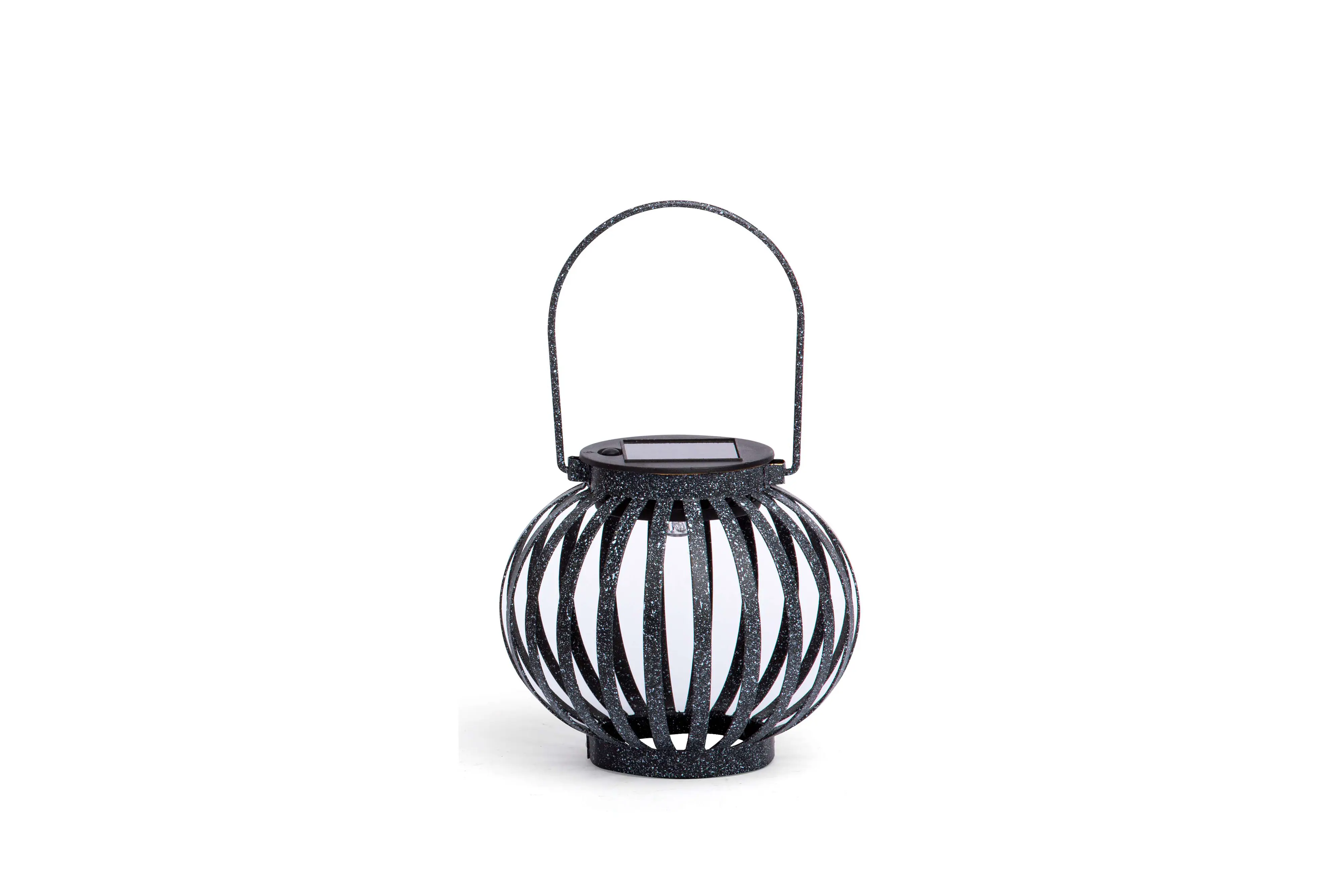 Dapo LED Solarleuchte Laterne Metall warmweiß