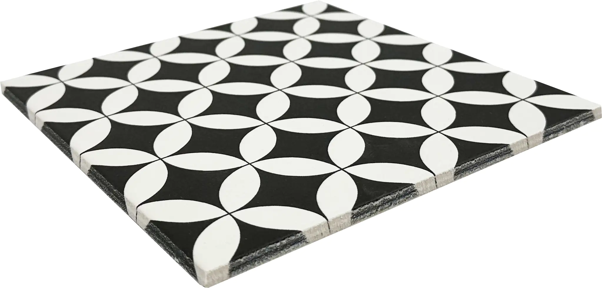 Bodenfliese Feinsteinzeug Casablanca Chess 20 x 20 cm weiß-schwarz