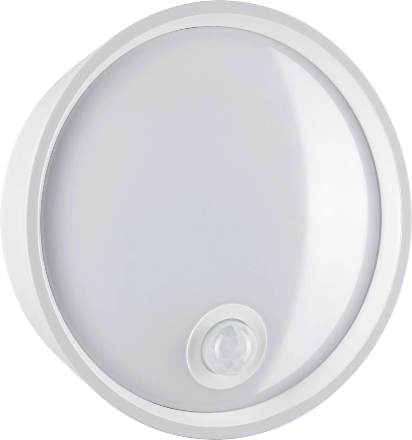 Paulmann LED Außenleuchte Platomo weiß Ø 18 cm mit Bewegungsmelder