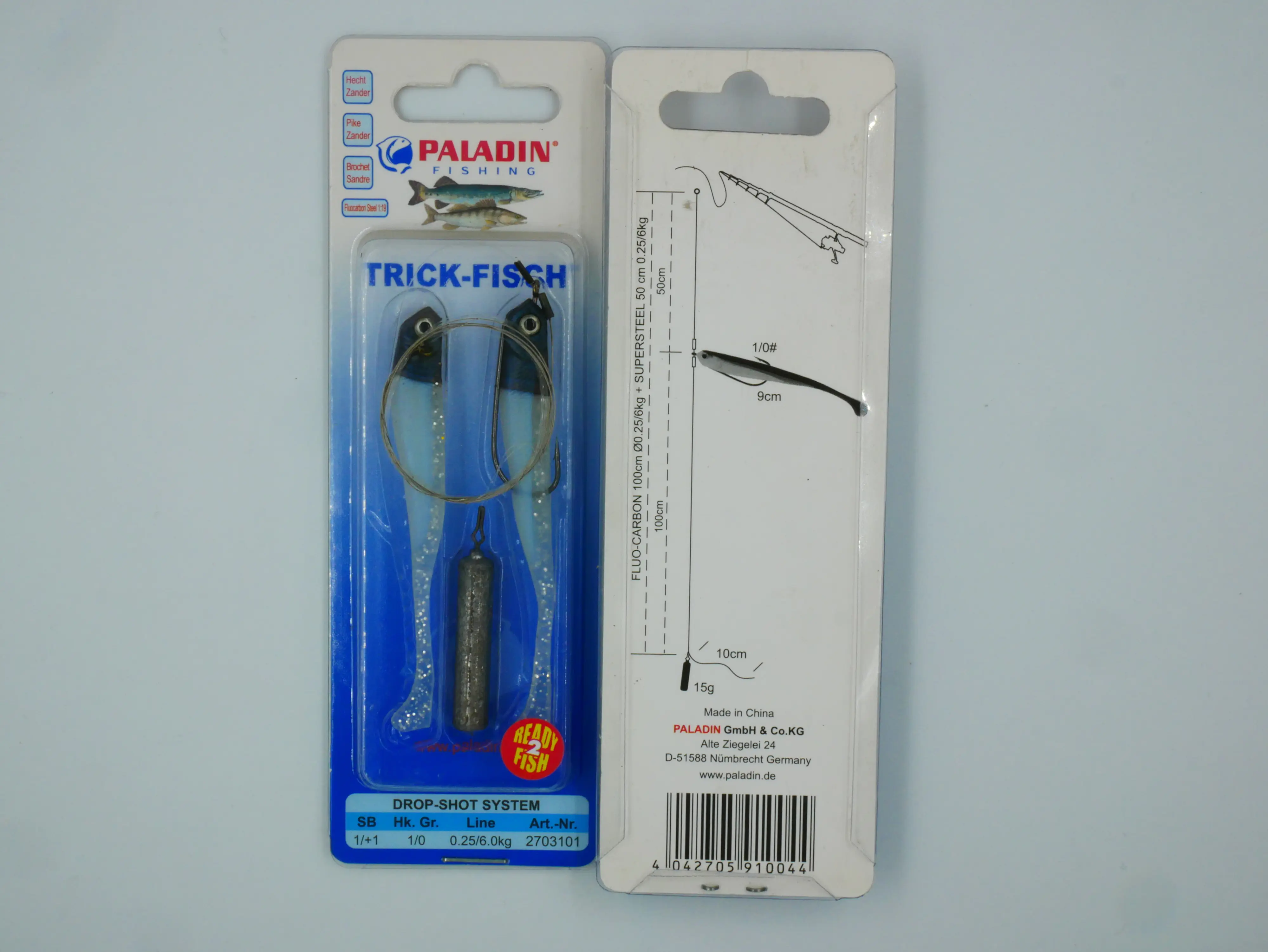 Paladin Drop Shot System Hecht Zander natur Hecht-Zander/natur/15g/9cm Paladin Drop Shot System Hecht Zander natur Hecht-Zander/natur/15g/9cm