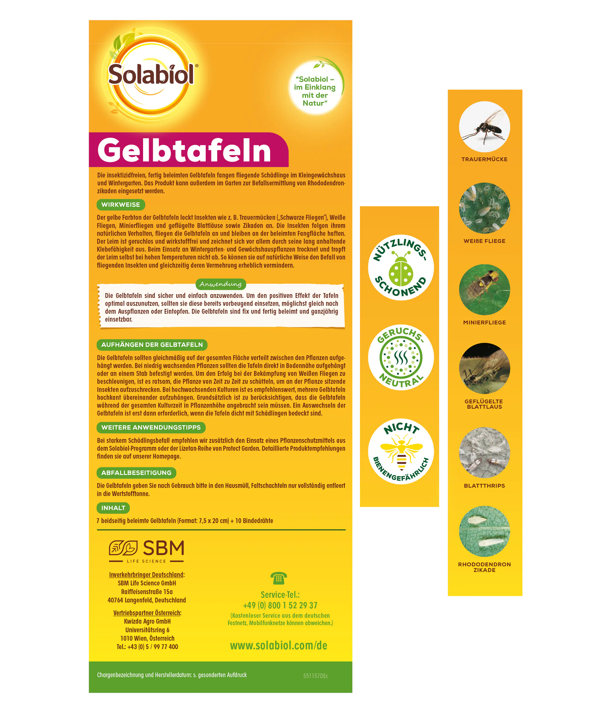 Solabiol Gelbtafeln 7 Stück