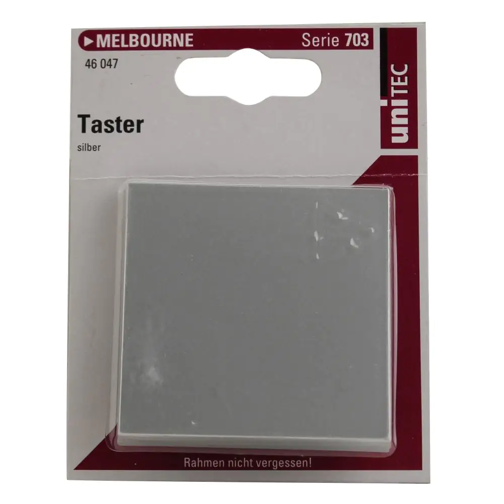 Unitec Taster mit Wippe silber, Serie Melbourne