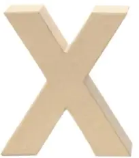 Glorex Papp-Buchstabe X 17,5 x 5,5 cm