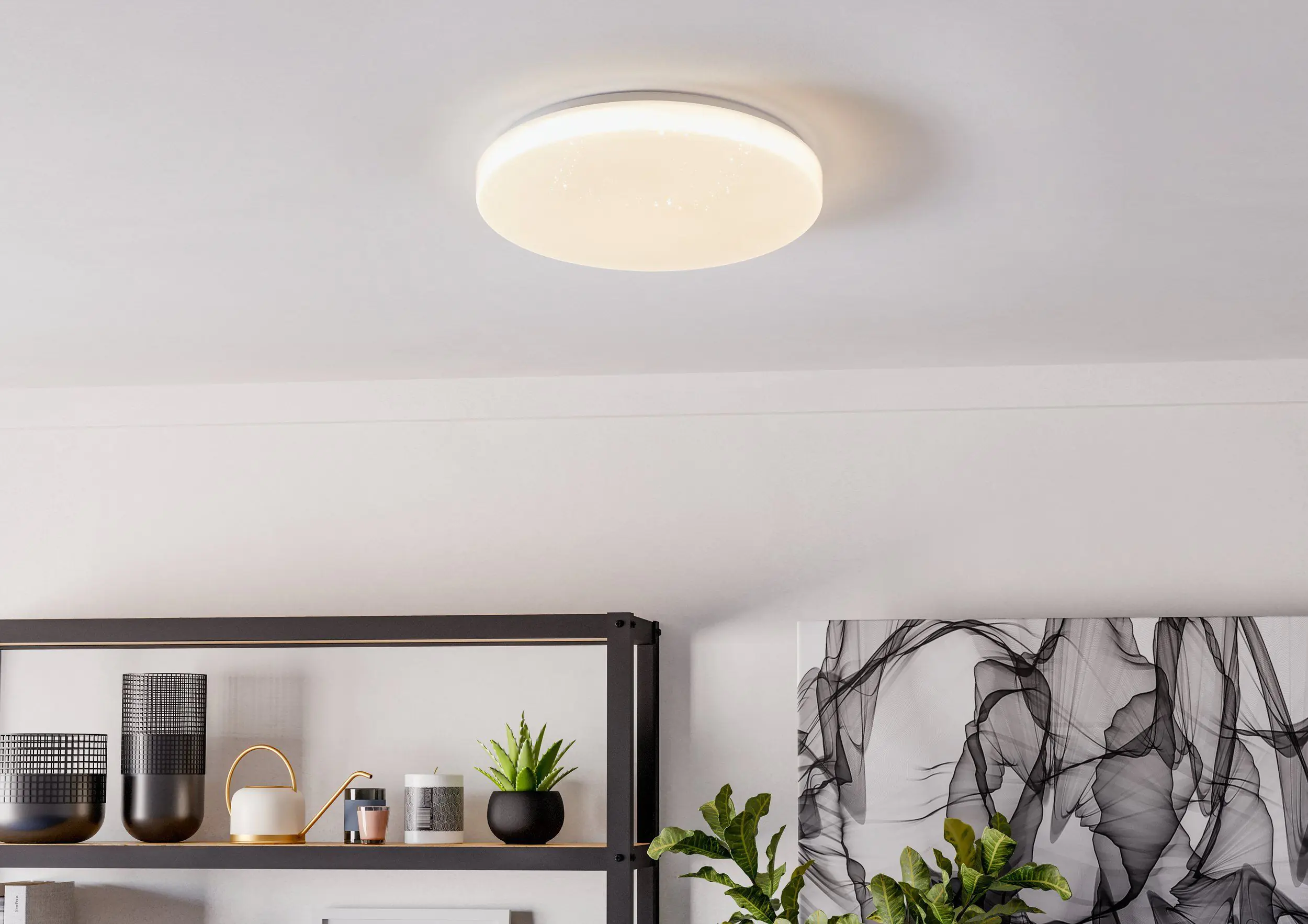 Eglo LED Deckenleuchte Pogliola-E 16,5W, 1900 lm, 3000K, warmweiß, Stahl, Kunstoff