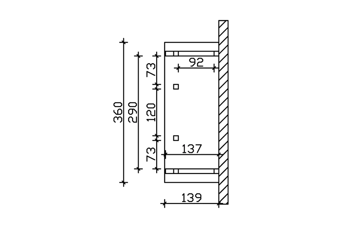 SKAN HOLZ Vordach Stralsund Typ 6 360 x 139 cm, natur SKAN HOLZ Vordach Stralsund Typ 6 360 x 139 cm, natur