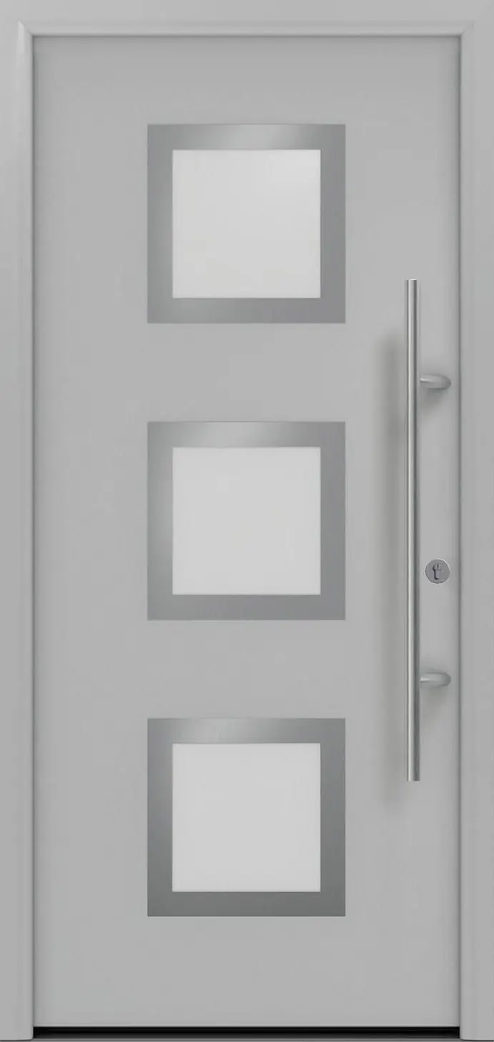 EcoStar Haustür ISOPRO Secur IPS 810S RC2 weißaluminium 110 x 210 cm