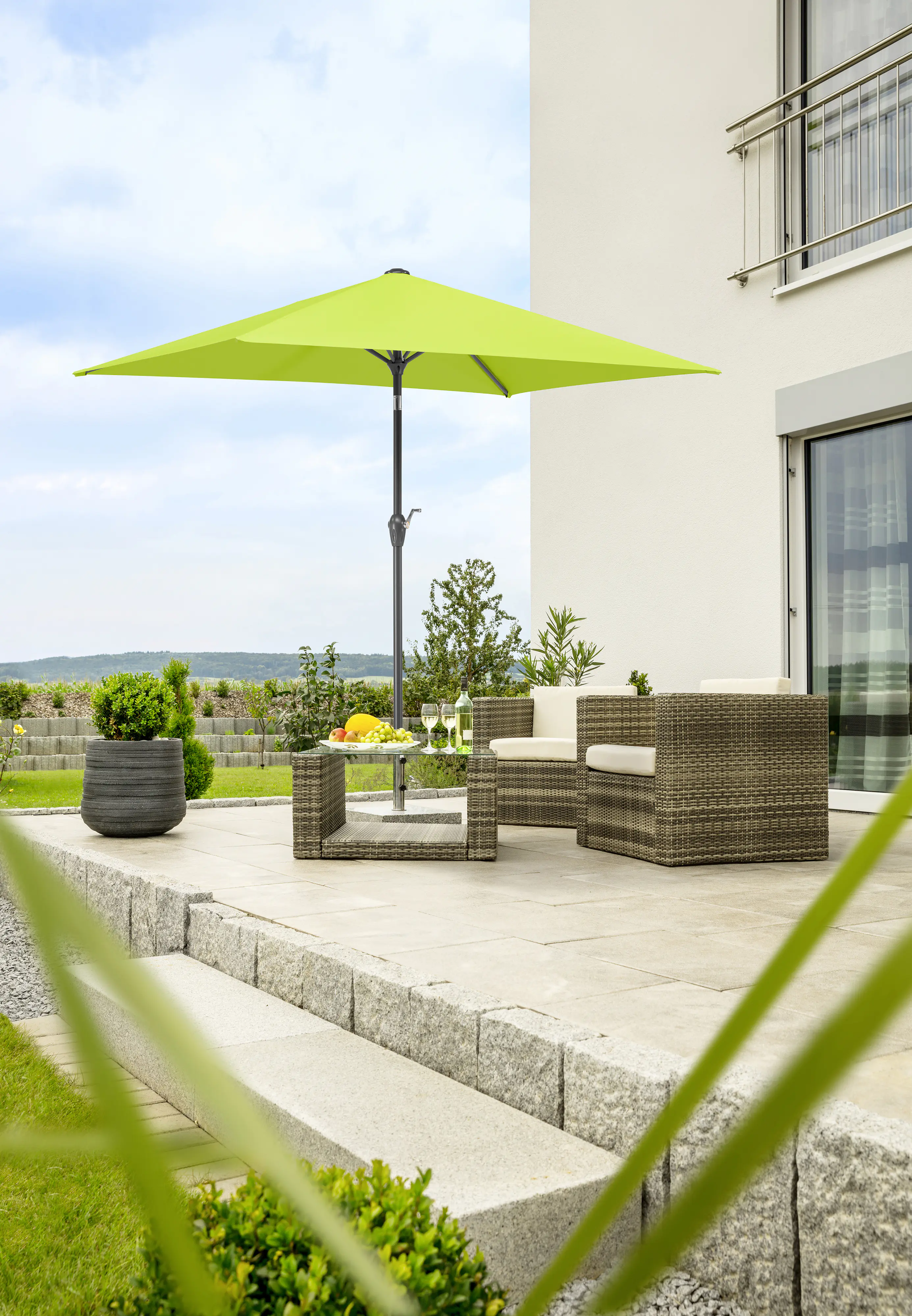Schneider Sonnenschirm Bilbao apfelgrün 210 x 130 cm