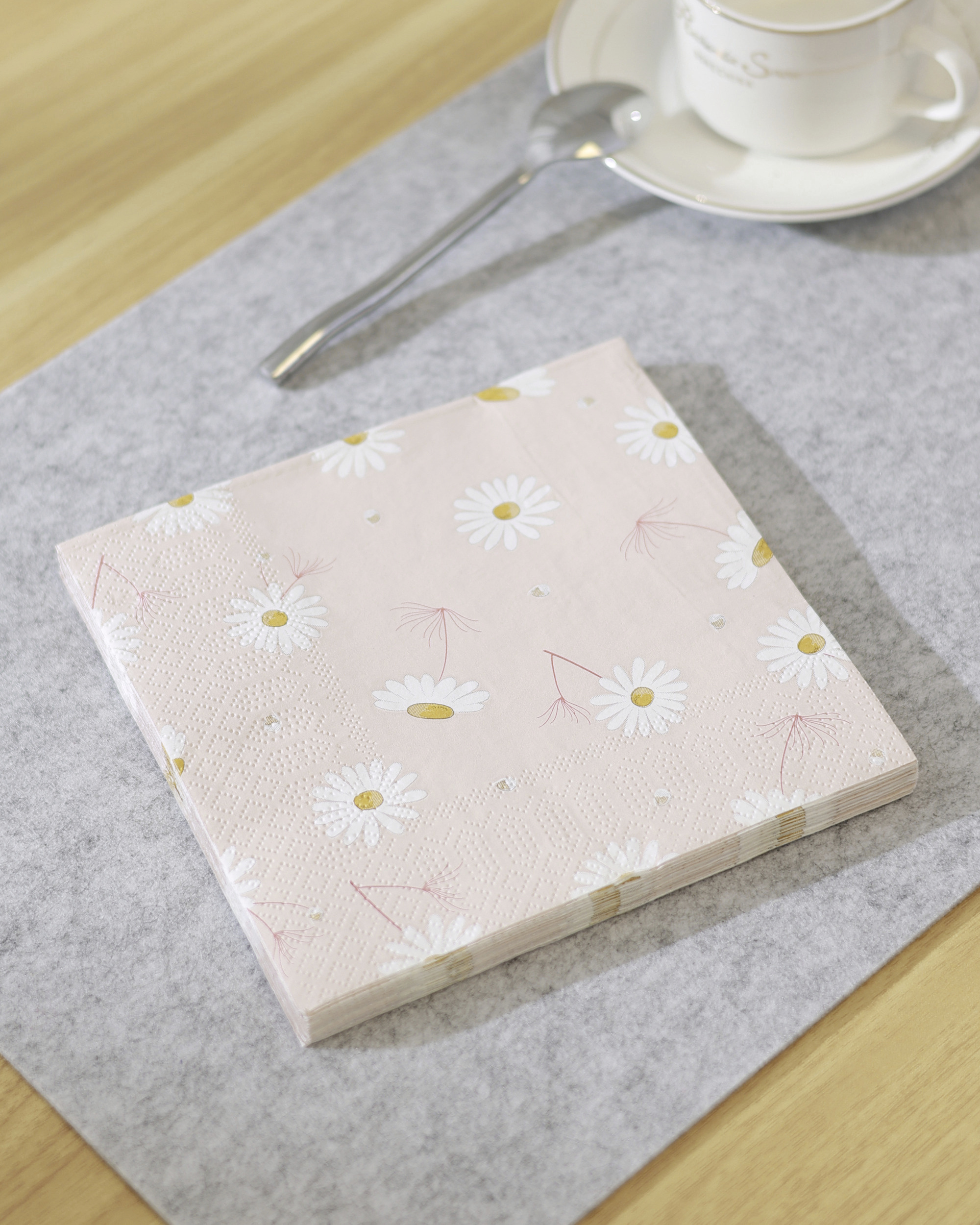 Eglo Servietten Blumen Mahuli rosa/weiß 16,5 x 16,5 cm - 20er Pack