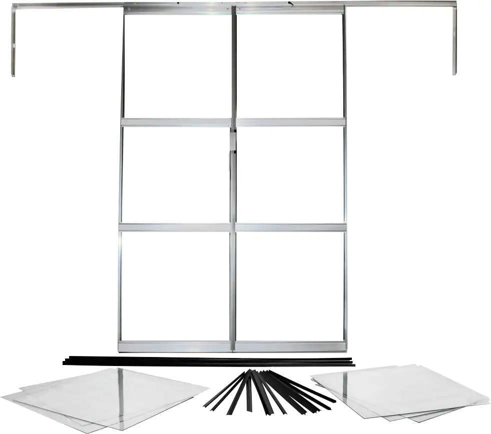 Vitavia Doppellschiebetür-Set Sirius 3 mm Sicherheitsglas