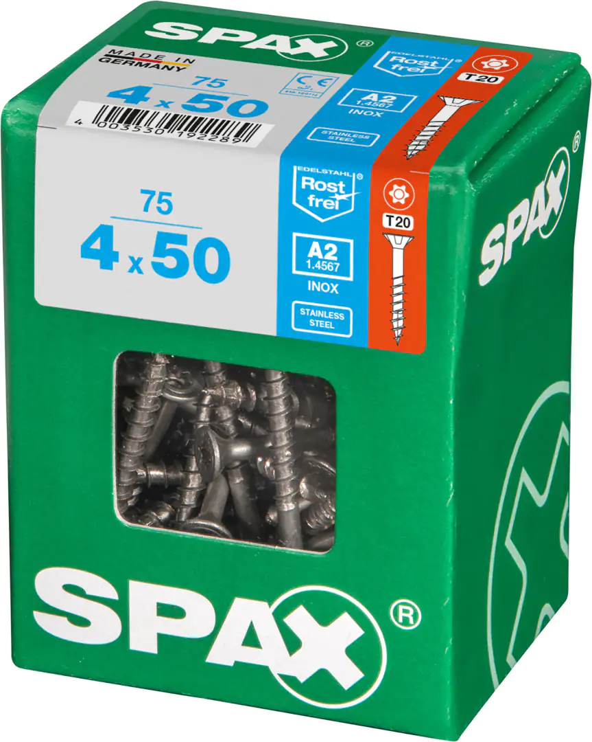 Spax Universalschrauben 4.0 x 50 mm TX 20 - 75 Stk.