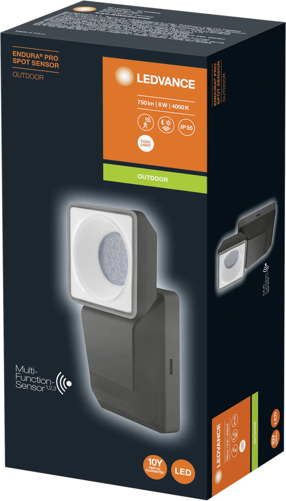 Ledvance LED Außenleuchte Endura Pro Spot Sensor dunkelgrau