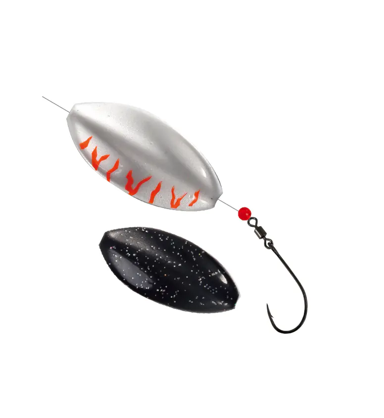 Paladin Angelköder Rotor Trout Tracker 4,4 g UV silber/orange/schwarz