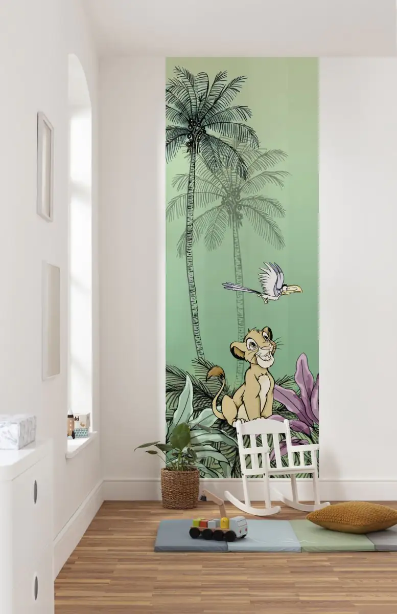 4055065510151_1 Komar Vlies Fototapete Jungle Simba 100 x 280 cm