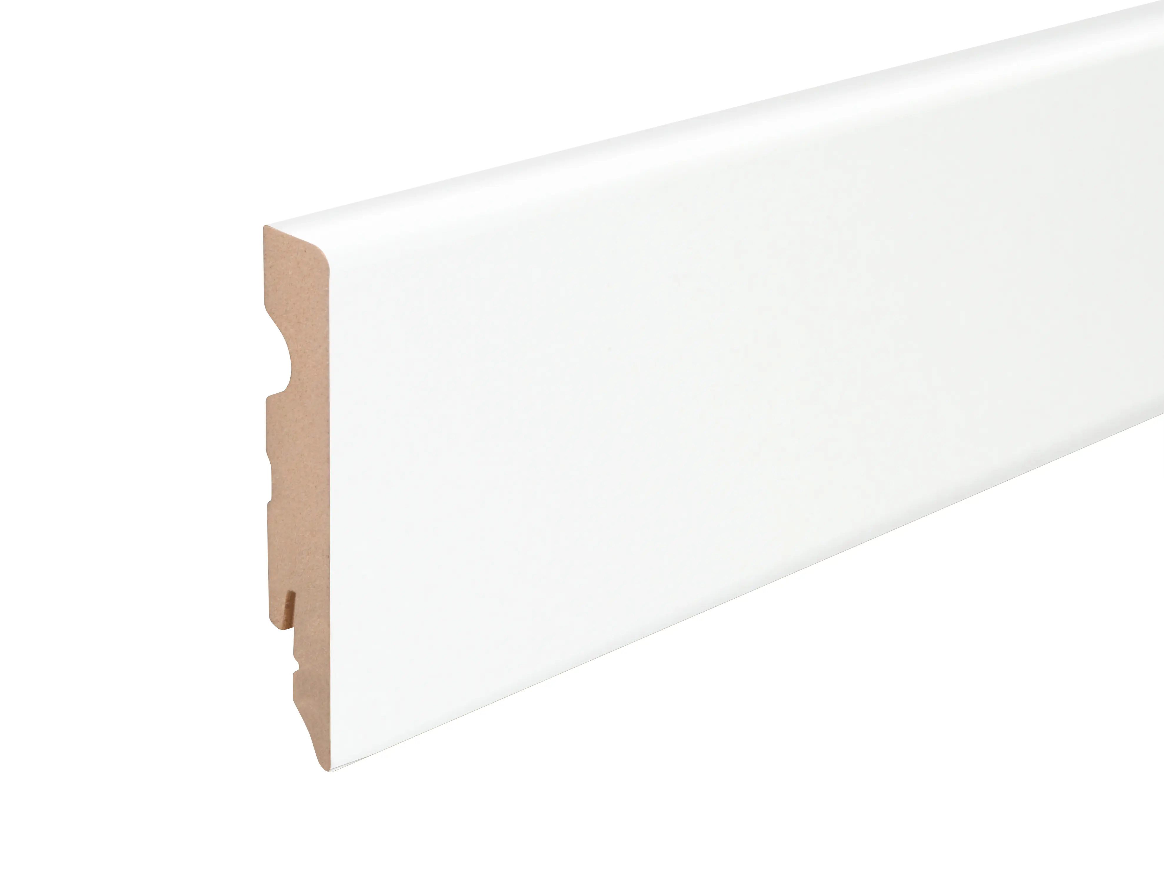 Neuhofer Fußleiste 240 cm x 80 x 15 mm weiß foliert
