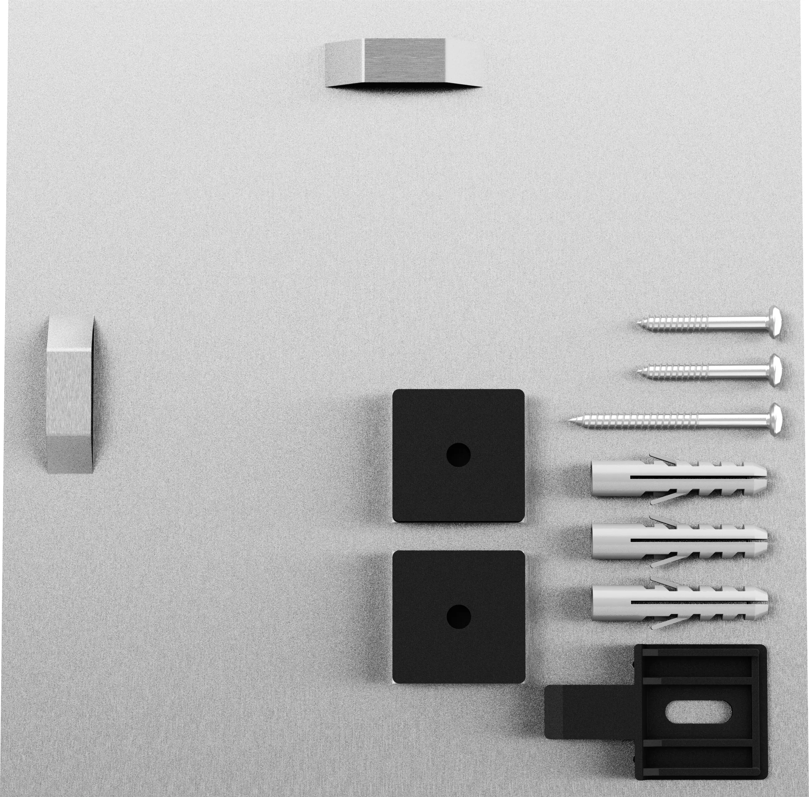 Jokey Klebeblech für Spiegel bis 5,4 kg inkl. Montagezubehör