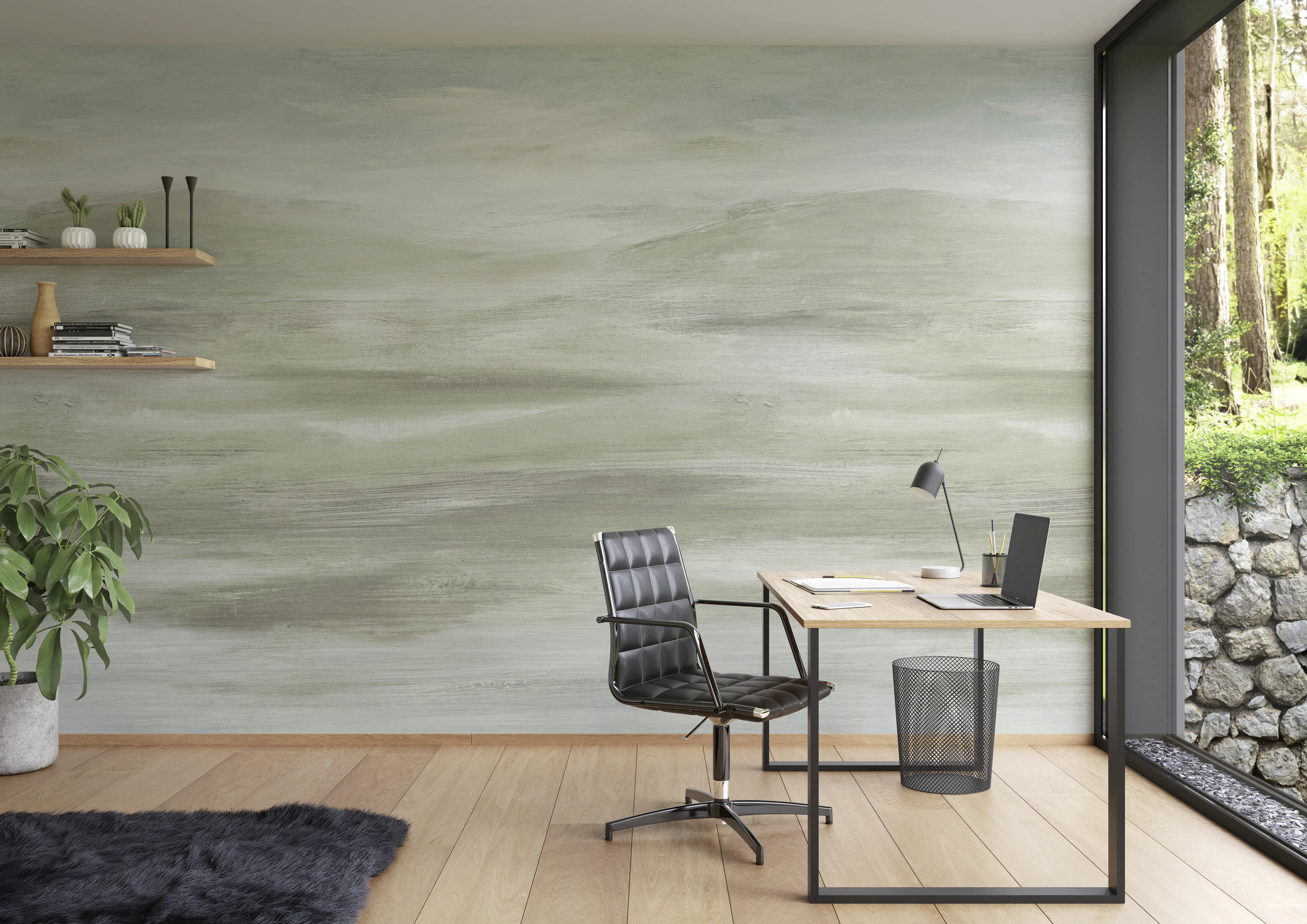 Rasch Vlies Fototapete 363531 Grün-Hellgrün Muster & Motive 2,65 m x 2,65 m