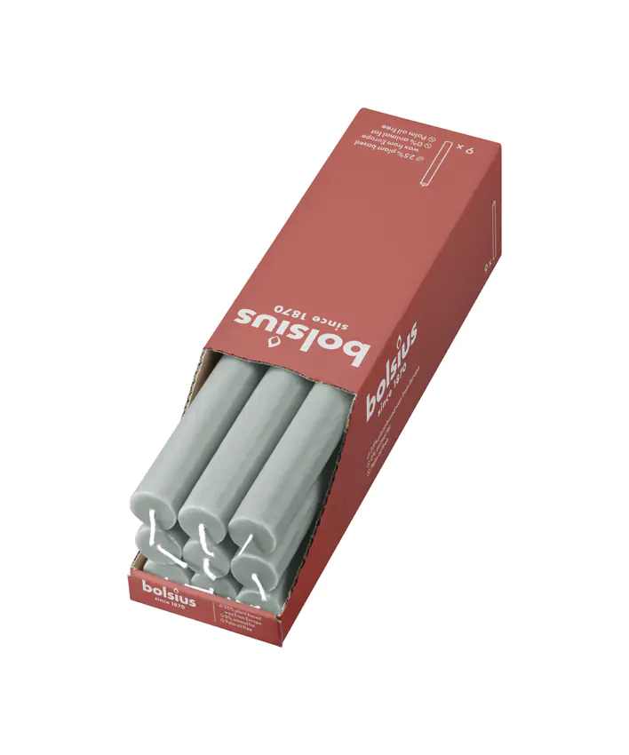 Bolsius Rustik Haushaltskerzen 270/23 mm Jade Grün