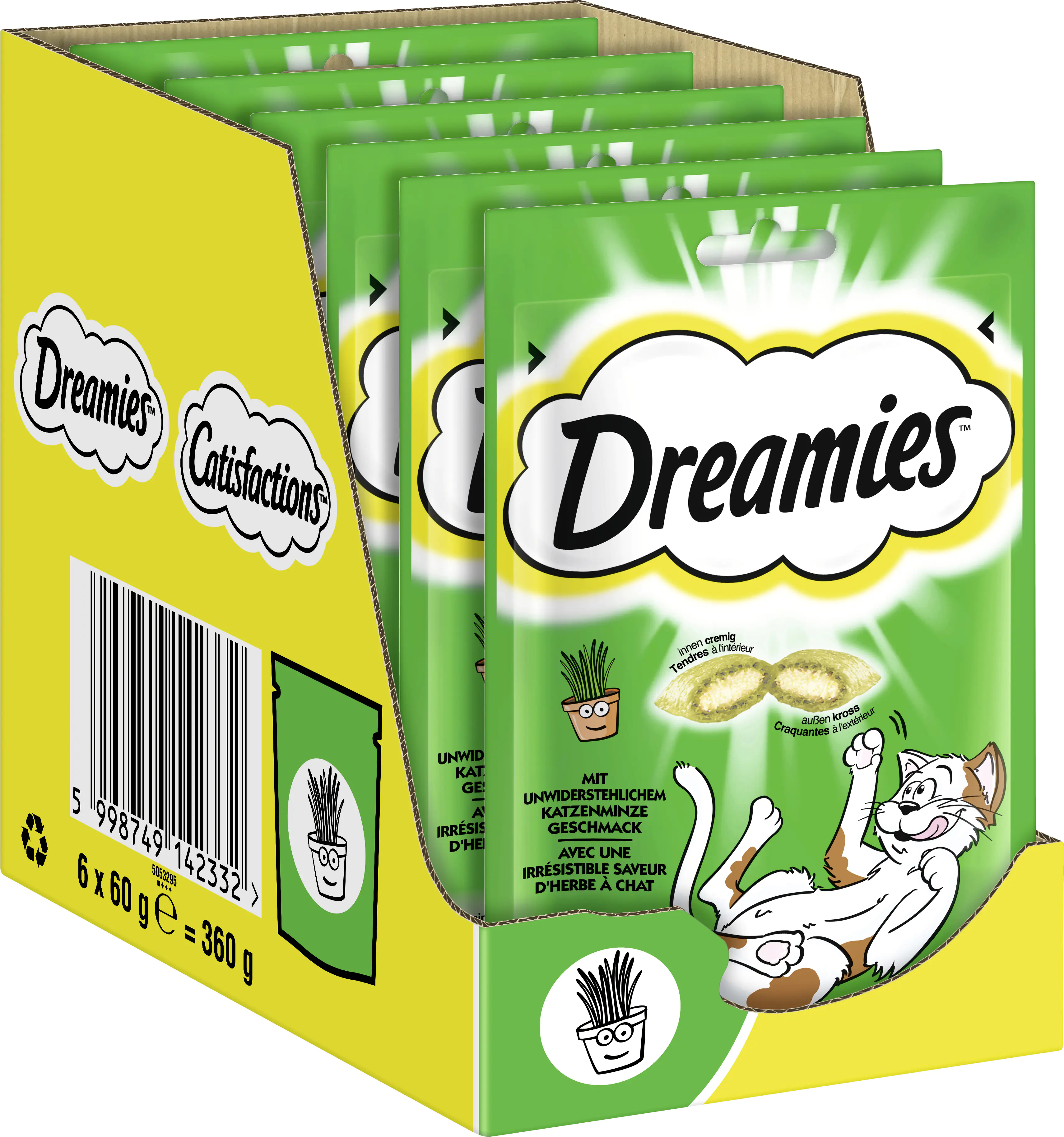 Katzensnack mit Katzenminze 60 g Dreamies 60 g
