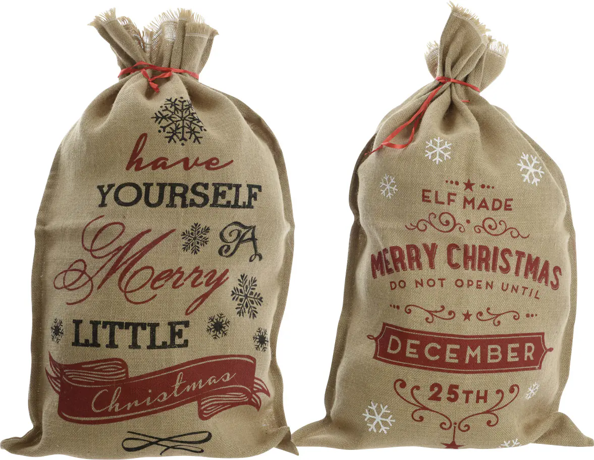 Kaemingk Geschenktasche aus Jute mit Text Kaemingk Geschenktasche aus Jute mit Text