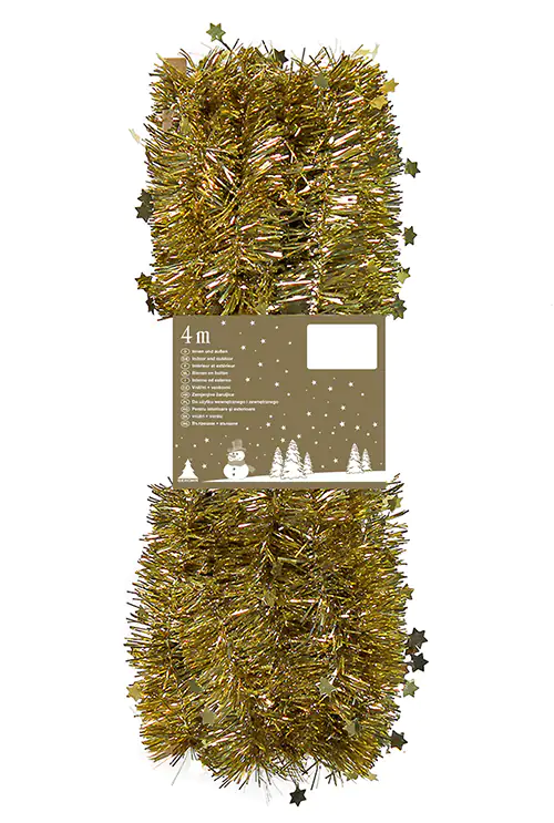 Sternchengirlande gold 4 Meter