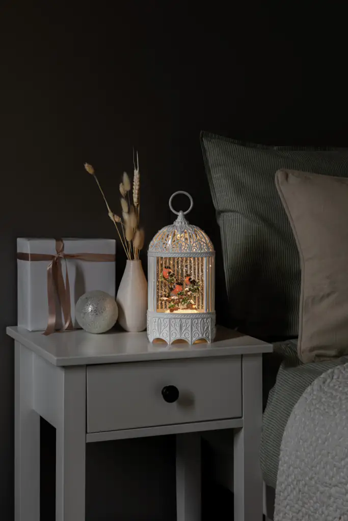 Konstsmide LED Wasserlaterne Rotkehlchen im Baum weiß Konstsmide LED Wasserlaterne Rotkehlchen im Baum weiß