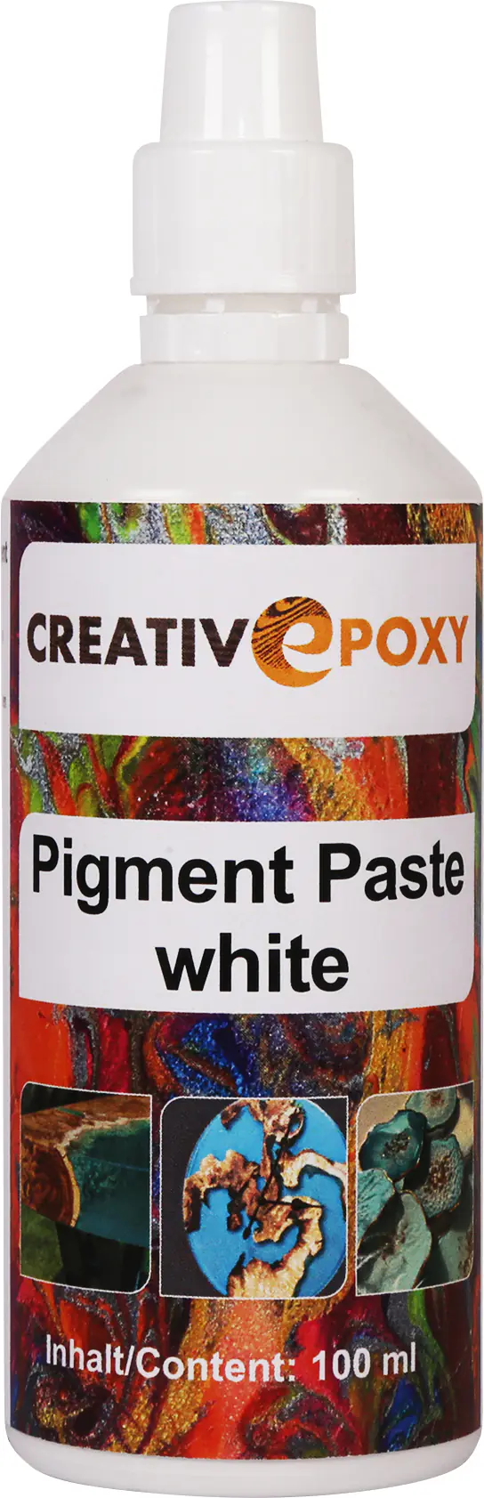Pigment Paste White 100 g Flüssig, transluzent bis volldeckend