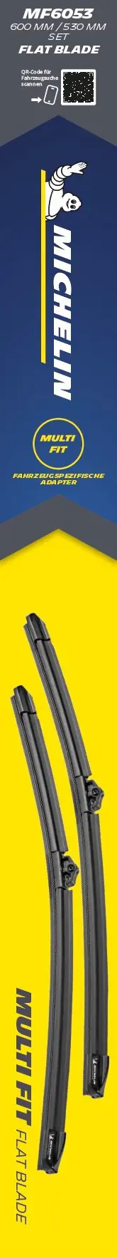 Michelin Scheibenwischer Multi Fit Set MF6053 Michelin Scheibenwischer Multi Fit Set MF6053