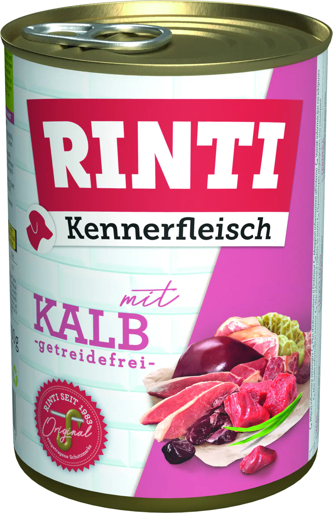 Rinti Kennerfleisch Hundenassfutter Adult 400 g Kalb bei Kartonabnahme Rinti Kennerfleisch Hundenassfutter Adult 400 g Kalb bei Kartonabnahme