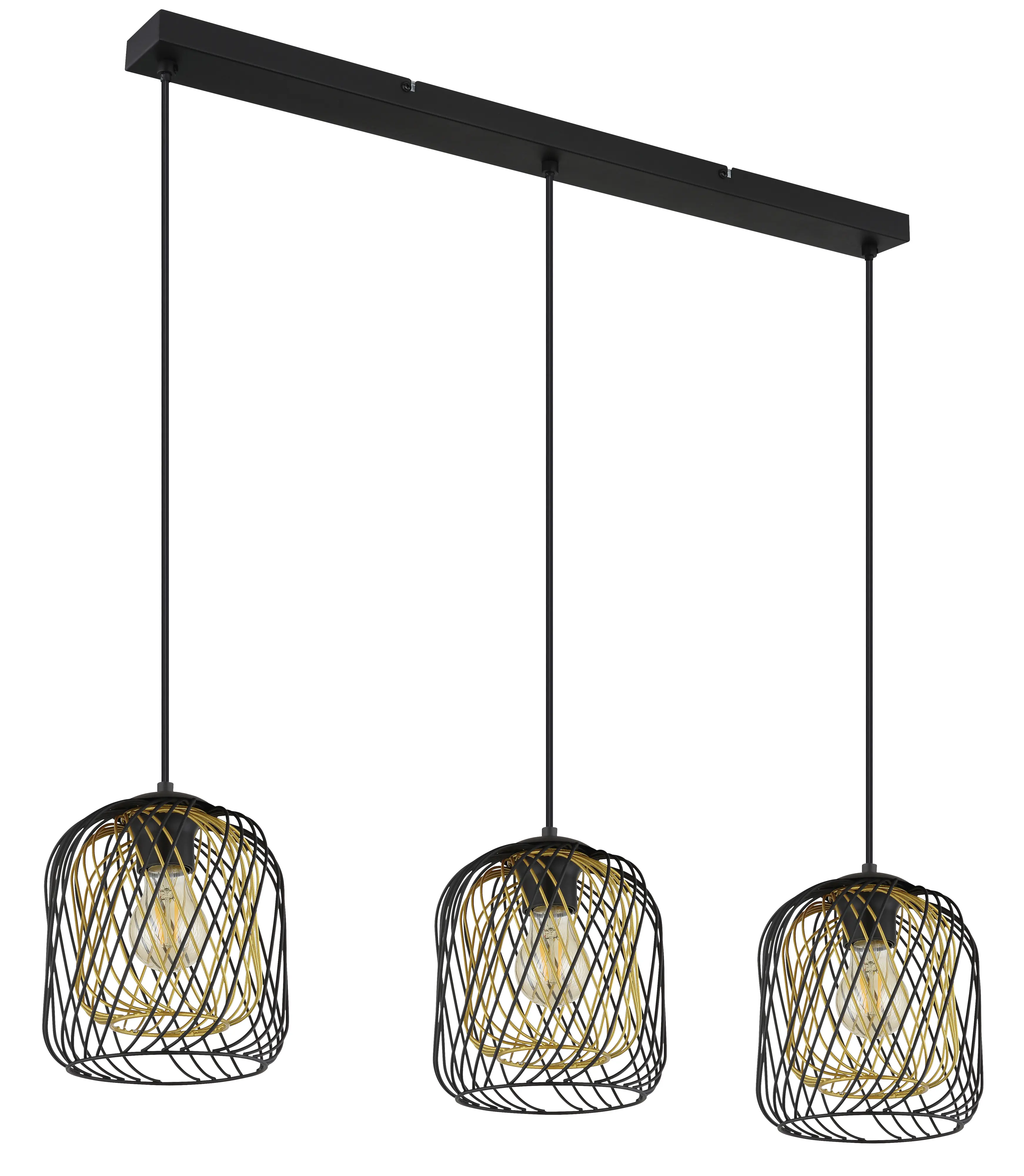 Globo Hängeleuchte Dichti 84 x 150 cm schwarz matt