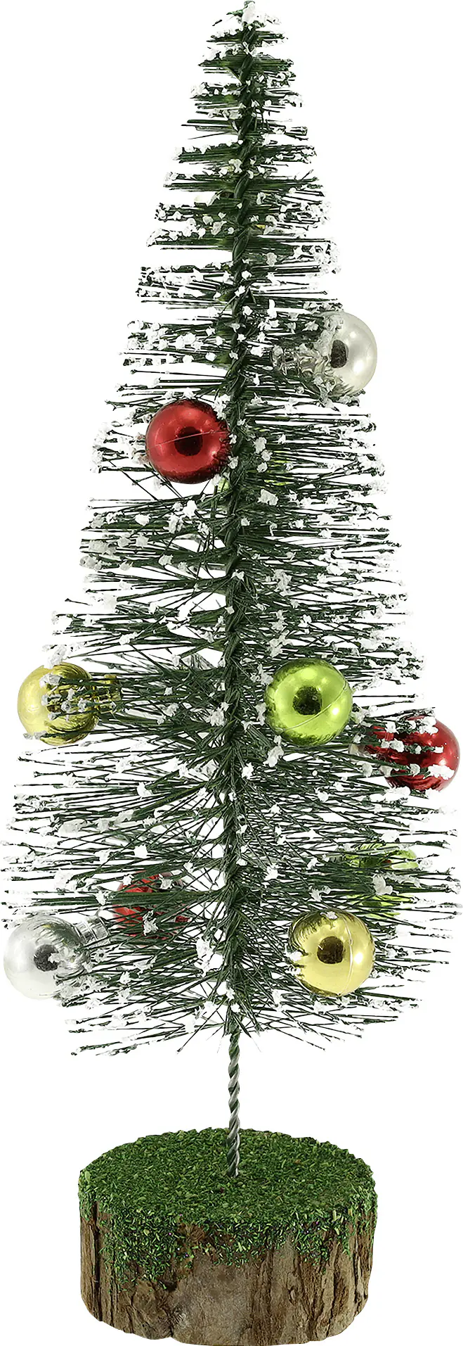 Weihnachtsbaum mit Metallglocken Kunststoff 30 cm grün-bunt 