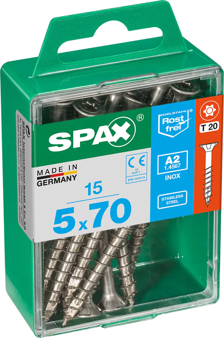 Spax Universalschrauben 5.0 x 70 mm TX 20 - 15 Stk.