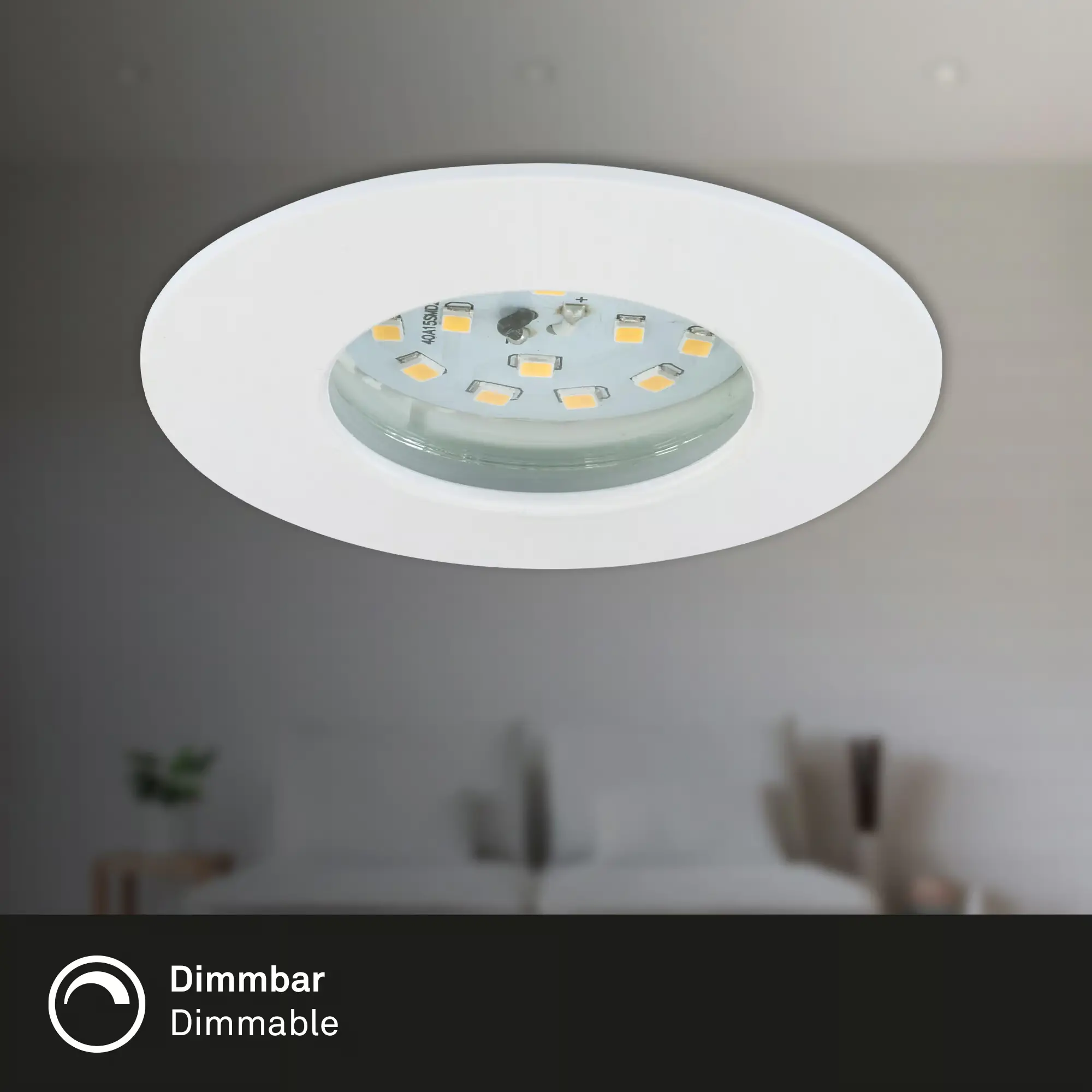 Briloner 3er Set LED Einbauleuchten Attach weiß Ø 7,5 cm dimmbar Briloner 3er Set LED Einbauleuchten Attach weiß Ø 7,5 cm dimmbar