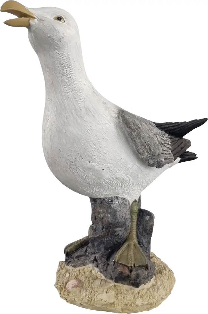 Dekofigur Möwe 28 cm weiß