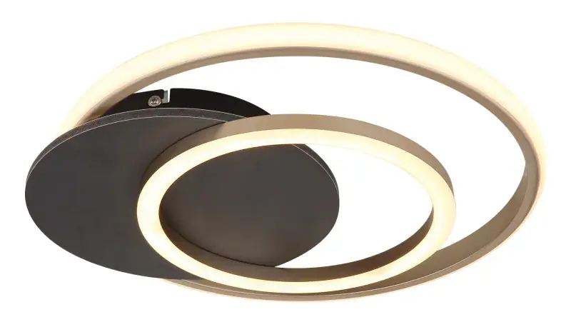 Globo Deckenleuchte Julio 38 x 36 cm grau matt warmweiß