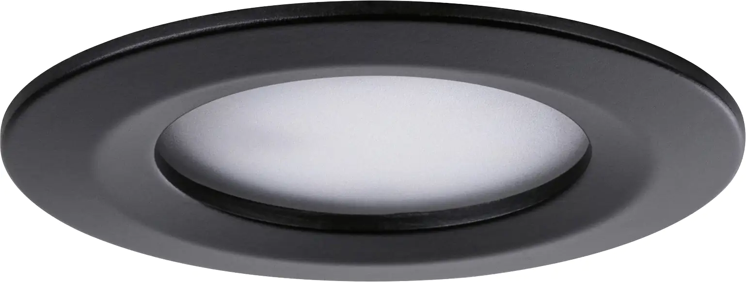 Paulmann LED Einbauleuchte Nova 3er- Set schwarz matt  Ø 7,8 cm 