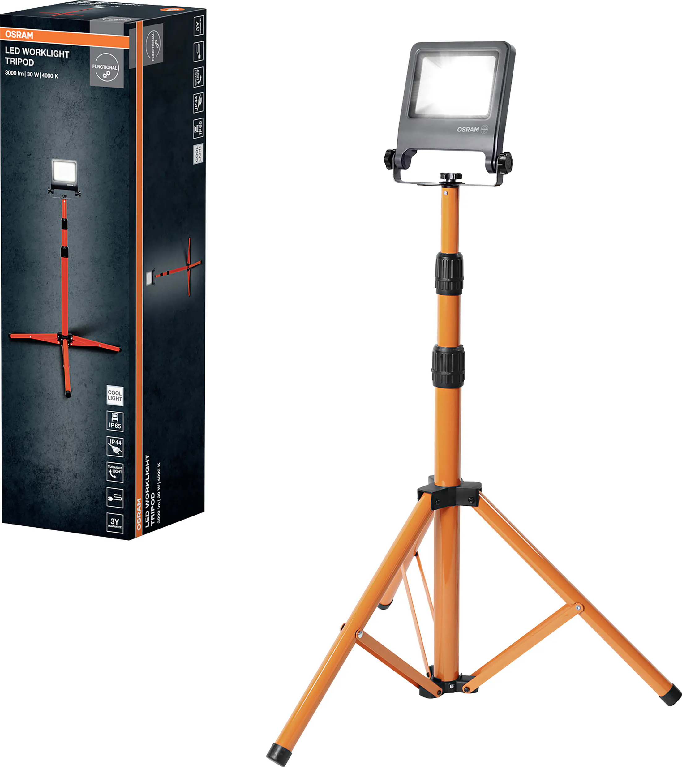 Osram LED-Baustrahler Worklight Tripod IP65 30 W