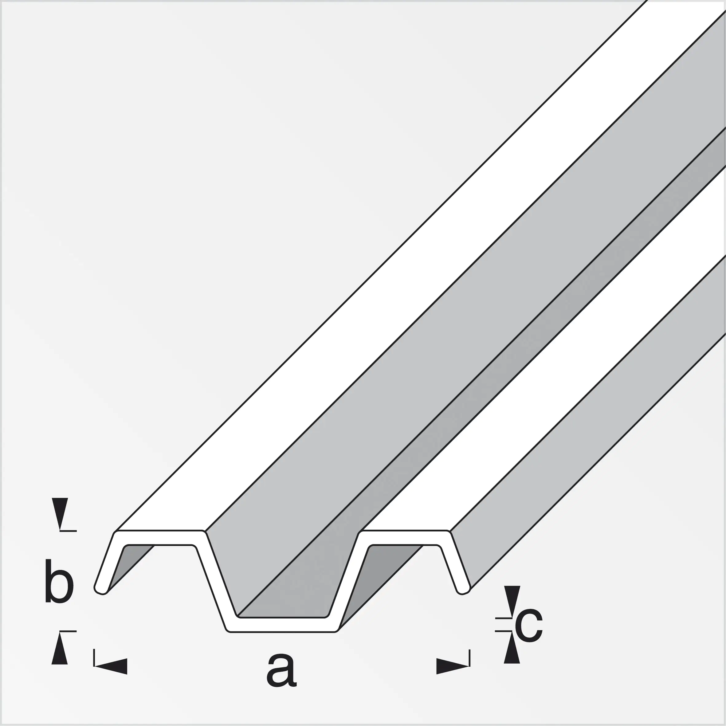 alfer Spundwand-Profil 1 m, 31.4 x 8.4 x 1.2 mm Aluminium roh blank alfer Spundwand-Profil 1 m, 31.4 x 8.4 x 1.2 mm Aluminium roh blank