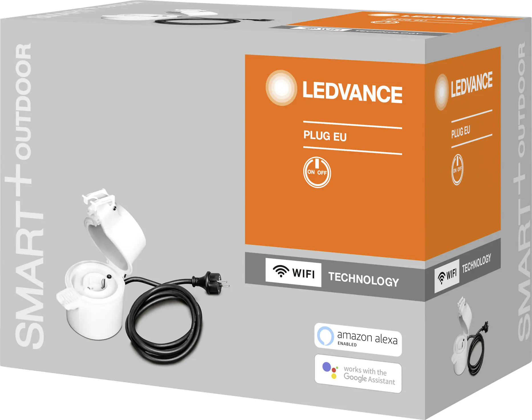 Ledvance Smart+ Wifi Outdoor Plug EU 8x1 Außensteckdose