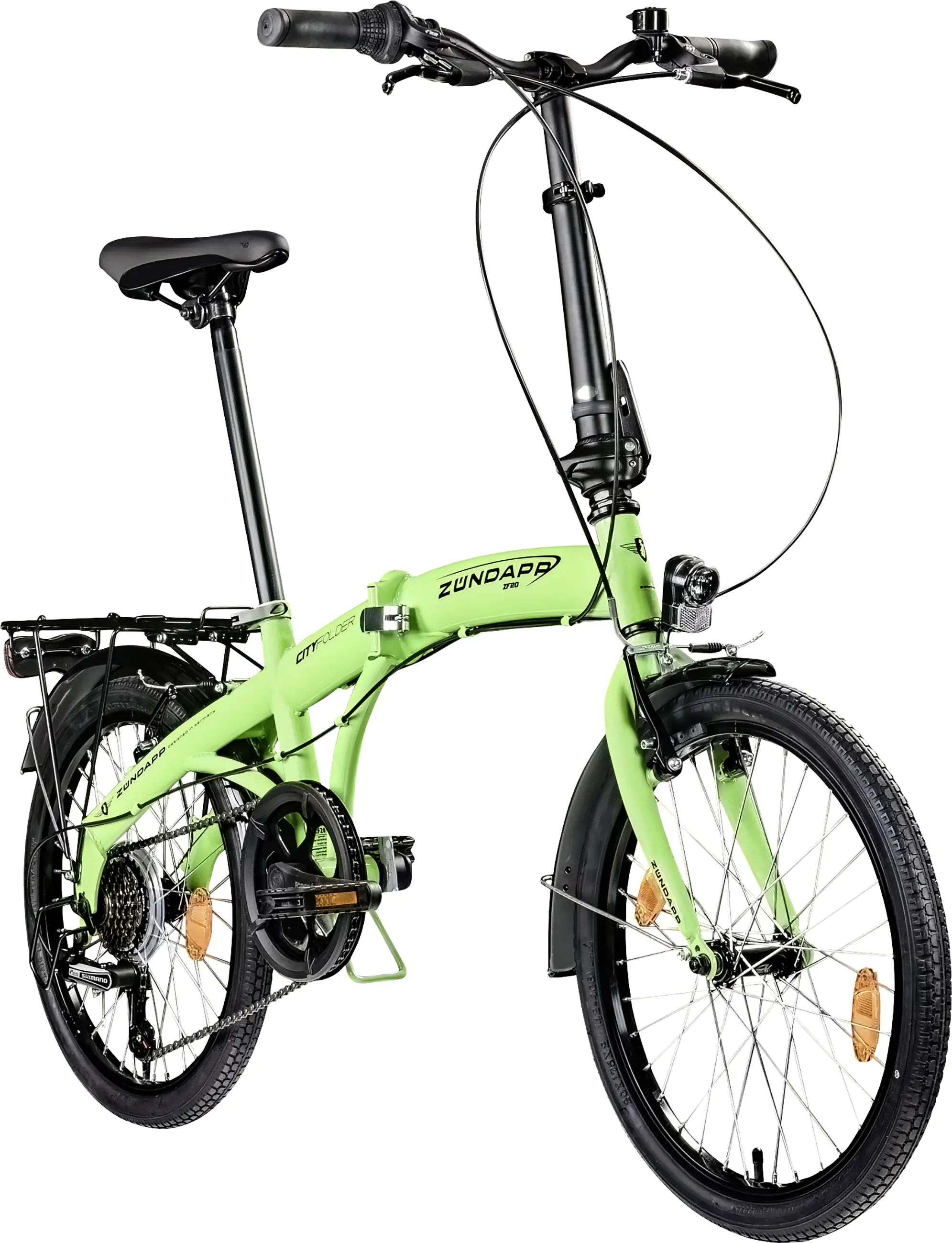 Zündapp Faltrad ZF20 Speed Folder 20 Zoll 6-Gang grün